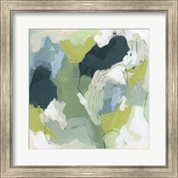 Framed 'Emerald Storm III' border=