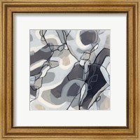 Framed 'Graphite Swirl II' border=