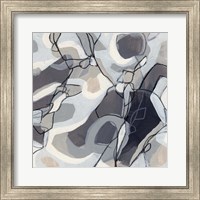 Framed 'Graphite Swirl II' border=