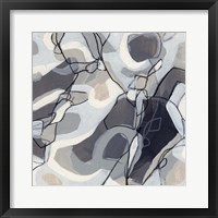 Graphite Swirl II Framed Print