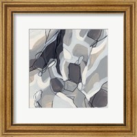 Framed 'Graphite Swirl III' border=