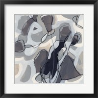 Graphite Swirl IV Framed Print