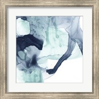 Framed 'Blue Cavern III' border=