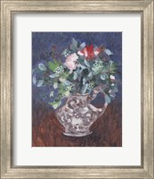 Framed 'Night Bouquet I' border=