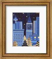 Framed 'Holiday Night I' border=