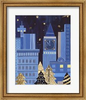 Framed 'Holiday Night I' border=