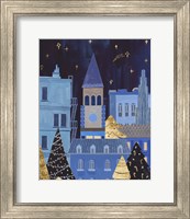 Framed 'Holiday Night II' border=