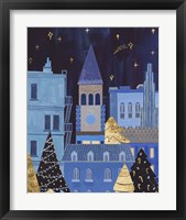 Framed 'Holiday Night II' border=