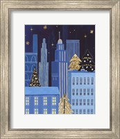 Framed 'Holiday Night III' border=