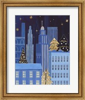 Framed 'Holiday Night III' border=