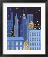 Framed 'Holiday Night III' border=