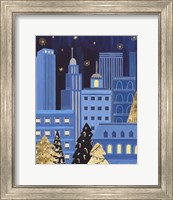 Framed 'Holiday Night IV' border=