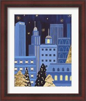 Framed 'Holiday Night IV' border=