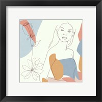 Framed 'Floral Fantasies III' border=