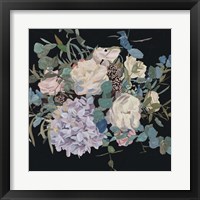 Framed 'Violet Bouquet II' border=