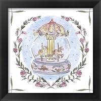 Framed 'Winter Carousel IV' border=