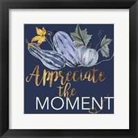 Indigo Harvest III Framed Print