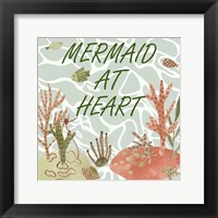 Mermaid at Heart I Framed Print