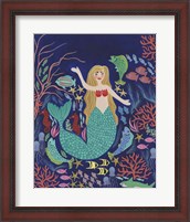 Framed 'Water Queen I' border=