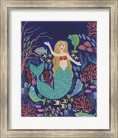 Framed 'Water Queen I' border=