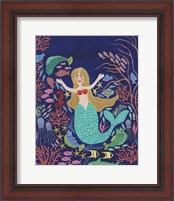 Framed 'Water Queen II' border=