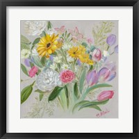 Floral Burst I Framed Print