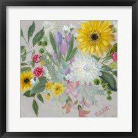 Framed Floral Burst II