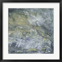 Encaustic Tile in Blue I Framed Print