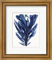 Framed 'Indigo Ocean II' border=