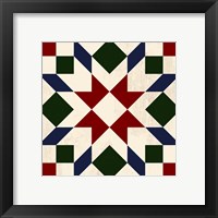 Framed 'Christmas Barn Quilt II' border=