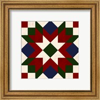 Framed 'Christmas Barn Quilt IV' border=