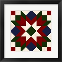 Framed Christmas Barn Quilt IV