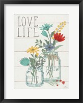 Framed Blooming Thoughts X Wall Hanging