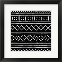 Framed Jungle Love Pattern V Sq I BW