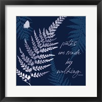 Framed 'Dark True Blue III' border=