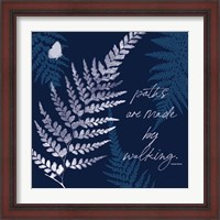 Framed 'Dark True Blue III' border=