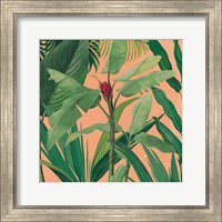 Framed 'Dramatic Tropical I Boho' border=