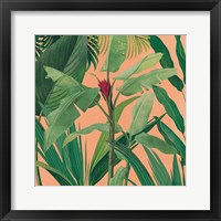 Framed 'Dramatic Tropical I Boho' border=