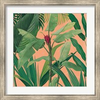 Framed 'Dramatic Tropical I Boho' border=