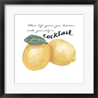 Framed Citrus Limon Sentiment III