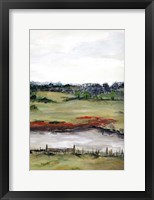 Farmhouse Fields II Framed Print