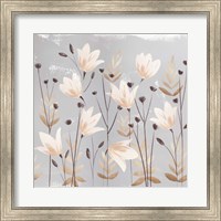 Framed 'Soft Nature Cream III' border=