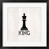 Framed 'Chess Piece I-King' border=