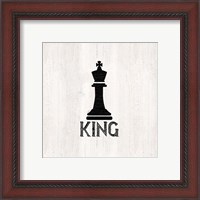 Framed 'Chess Piece I-King' border=