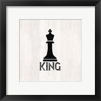 Framed 'Chess Piece I-King' border=