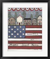 Framed America My Home Sweet Home