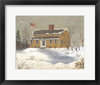 Framed Burnham Tavern in Winter