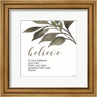 Framed 'Believe' border=