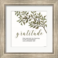 Framed 'Gratitude' border=