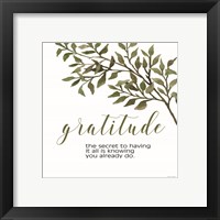 Framed 'Gratitude' border=